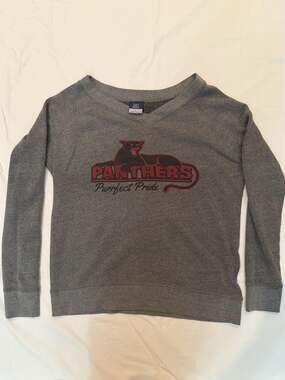 MV Sport Panthers Purrfect Pride Gray Crewneck Sweatshirt